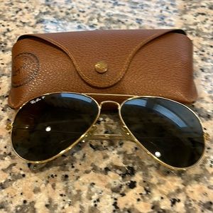 RAY-BAN Aviator Large Metal Frame Sunglasses